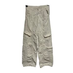 BDG Urban Outfitters Y2K Cargo Pants‎ Tan Casual Relaxed Fit Utility Pockets XS